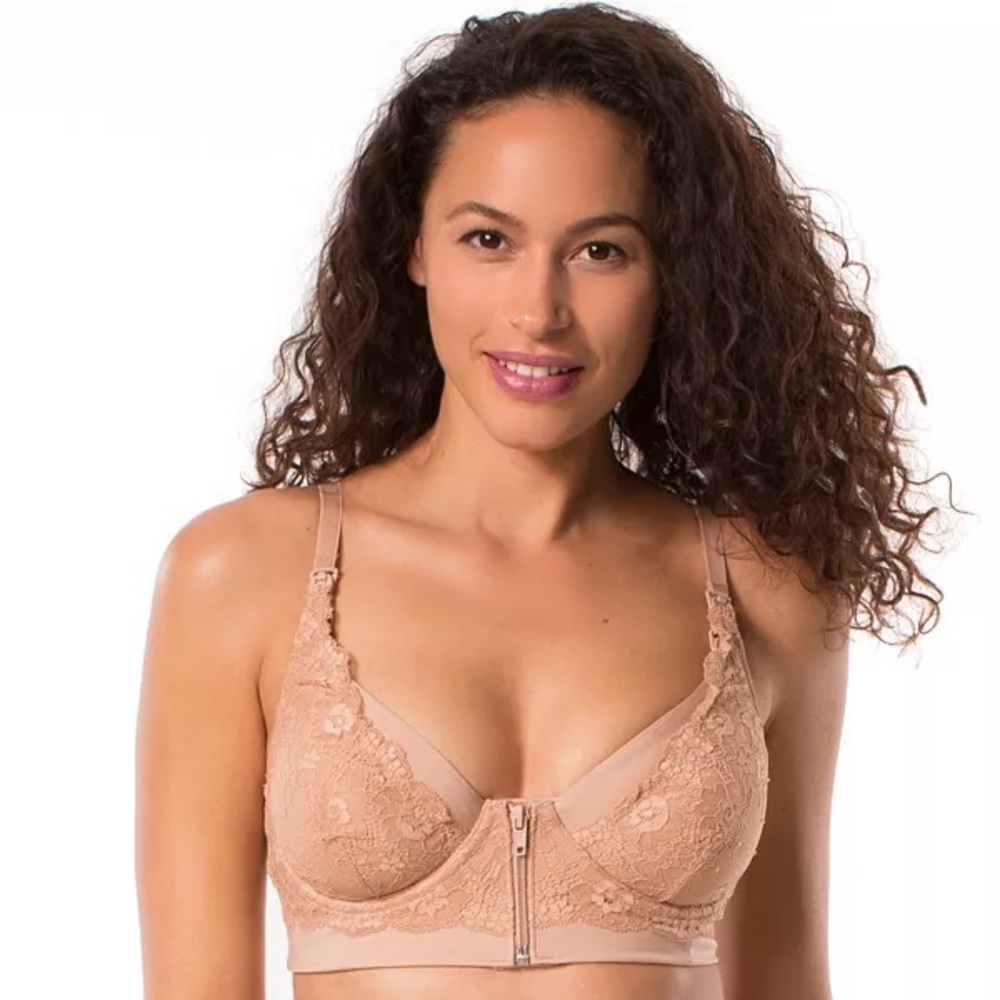 Rosie Pope Women's Long Line Two in One Pumping and Nursing Bra